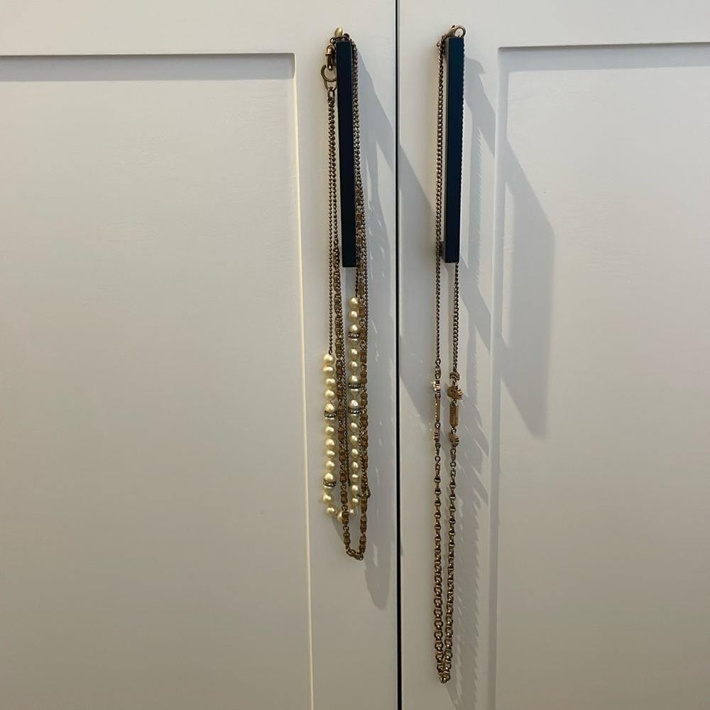 2 Long layering necklaces